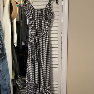 J.Crew Gingham Maxi Dress